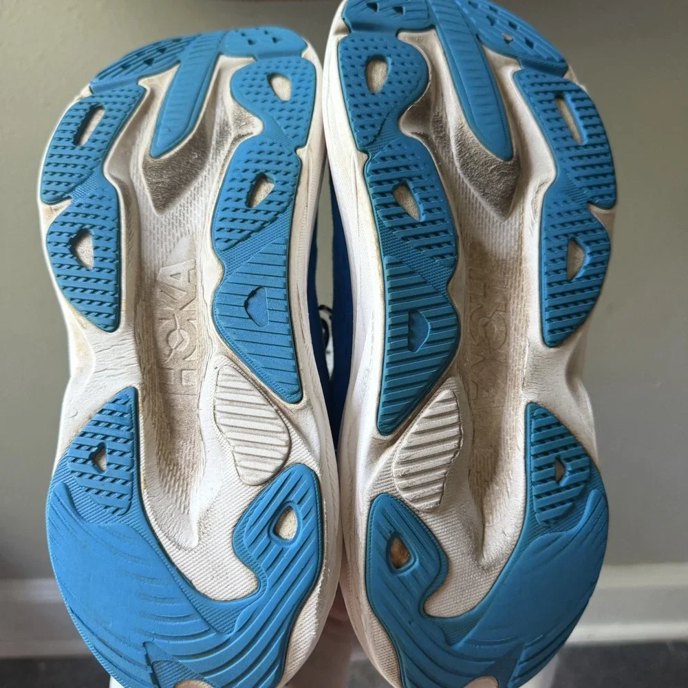 Hoka Skyflow Running Sneakers Mens 9 D Blue Gym Run Shoes 1151197